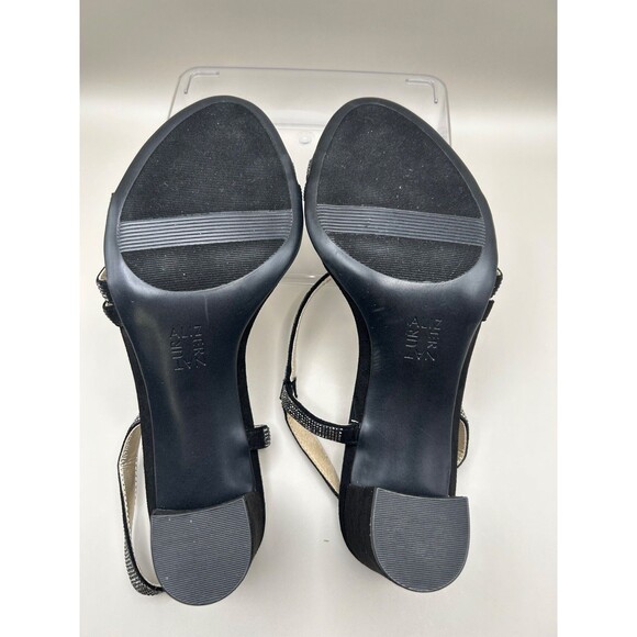 Naturalizer Vanessa2 Womens Strappy Heeled Sandals Rhinestone Black Sz 9.5M - Picture 5 of 10